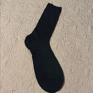Classic Black Dress Socks Crew Length